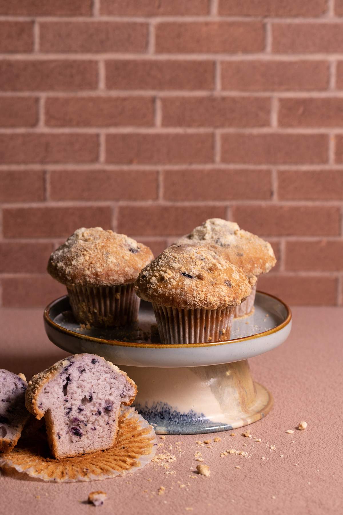 The Espresso Brick Photography Backdrop from Bessie Bakes Backdrops features a rich, warm-toned brick pattern that adds depth and a rustic feel to your food and product photography. Its textured surface offers a versatile aesthetic, perfect for vintage-inspired compositions or modern settings with a touch of natural charm.

This backdrop is available in two materials. The Lightweight Physical material is semi-rigid and ⅛-inch thick, ideal for sturdy overhead shots. The Super-Thin & Pliable material is flexible yet lays flat, providing versatility for seamless surfaces or clipped to a board for upright photography.