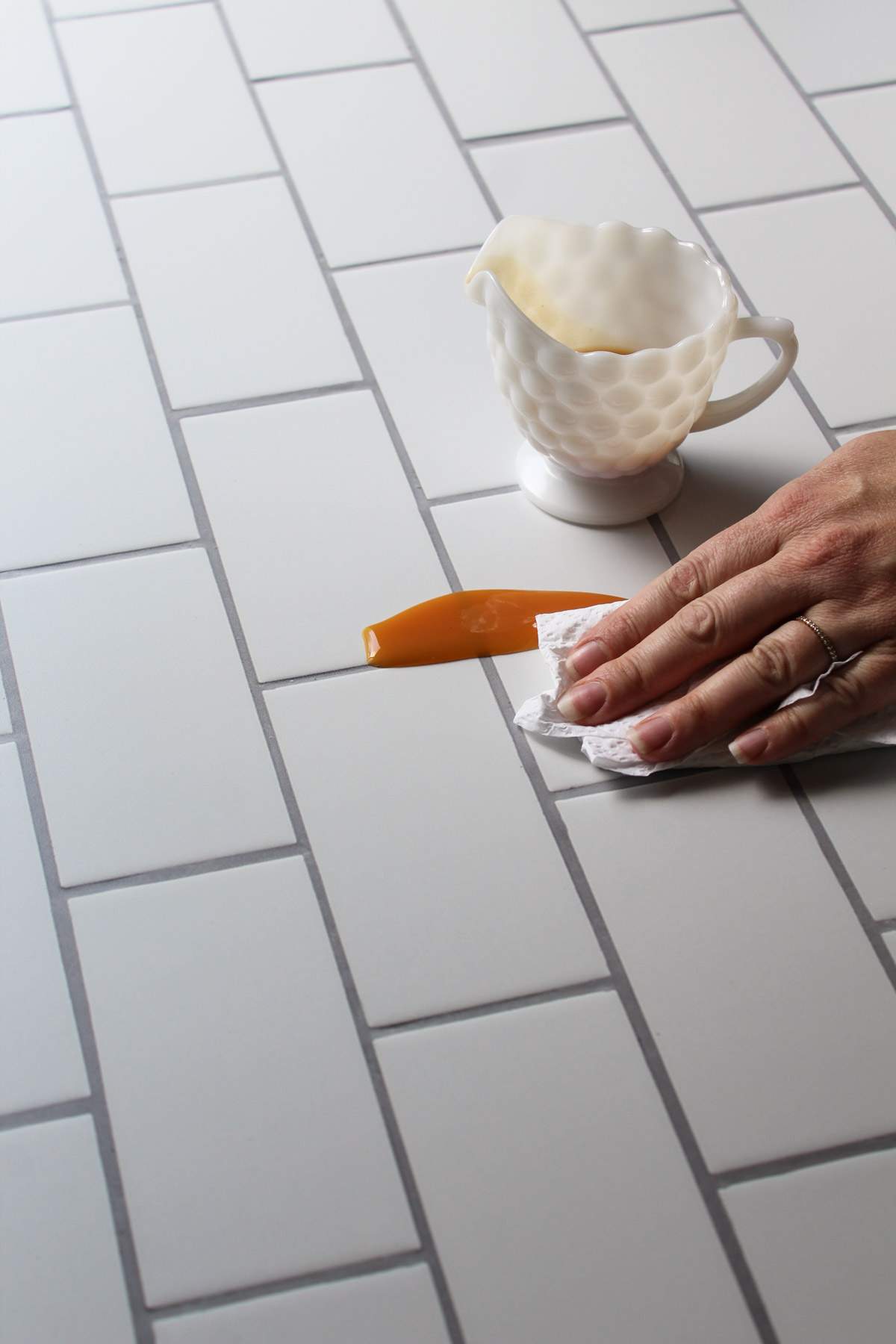 Bessie Bakes Super-Thin & Pliable The Most Realistic Subway Tile Replicated Photography Backdrop 2 Feet Wide x 3 Feet Long