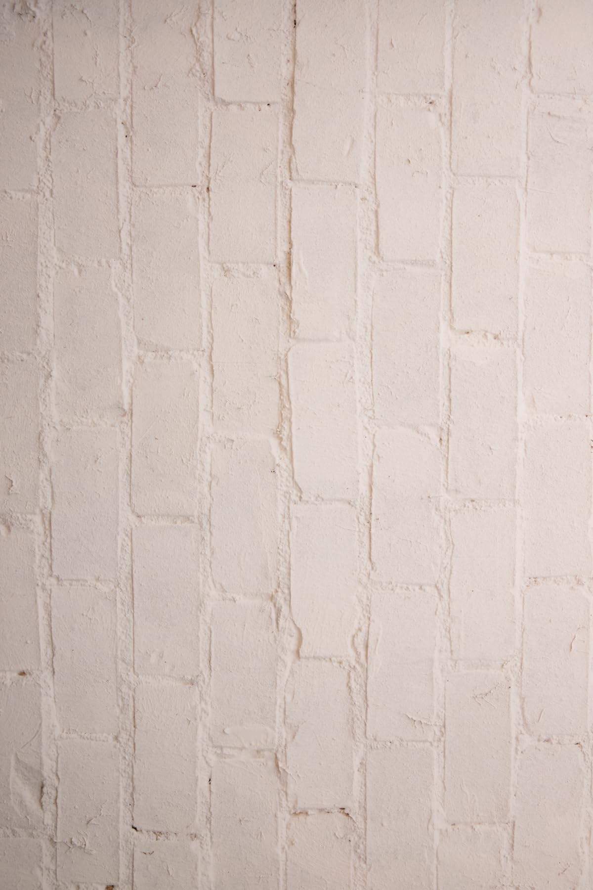 Bessie Bakes Imperfect White Brick Replicated Photography Backdrop 2 Feet Wide x 3 Feet Long 3 mm Thick