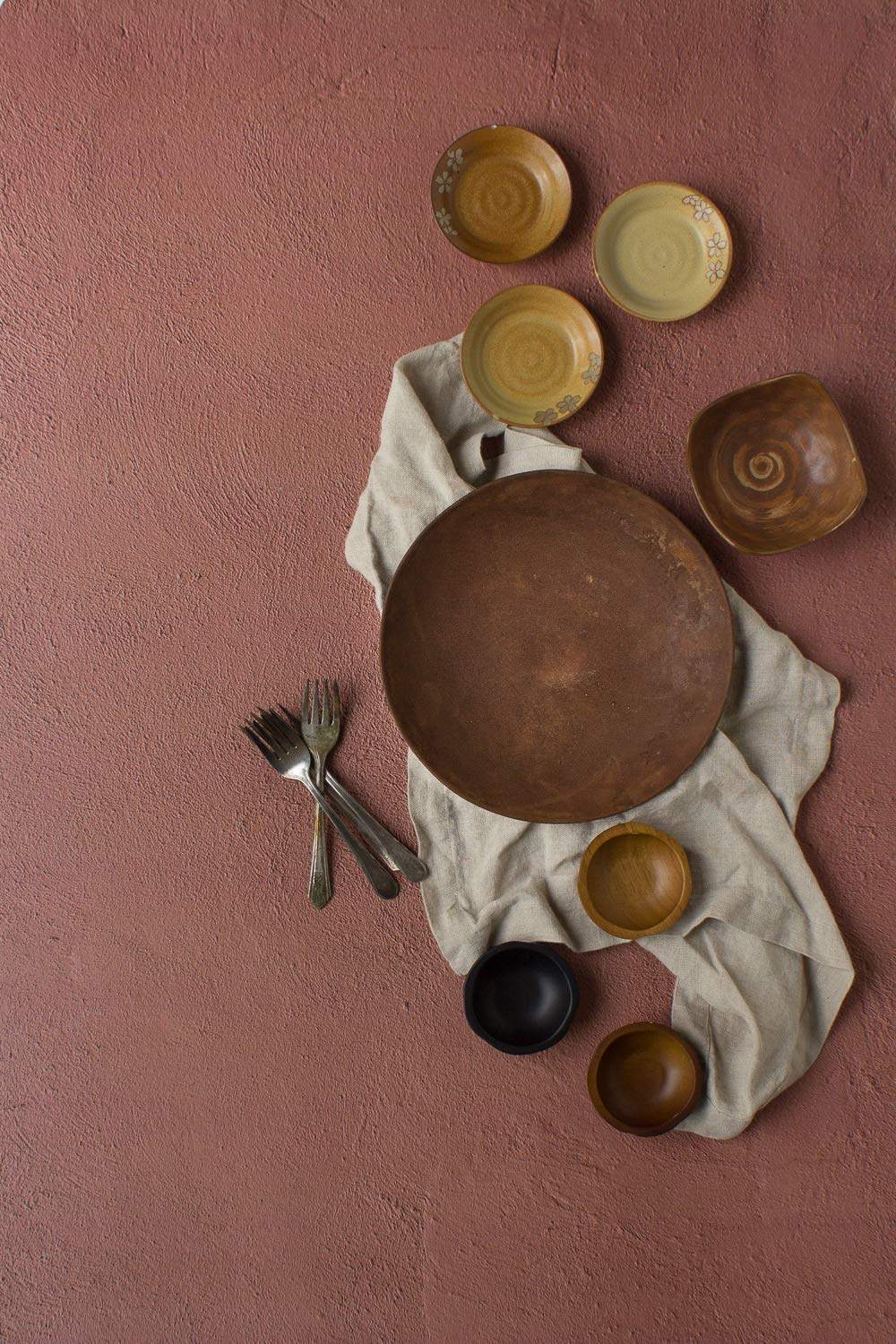 Bessie Bakes Terra Cotta Replicated Photography Backdrop 2 Feet Wide x 3 Feet Long