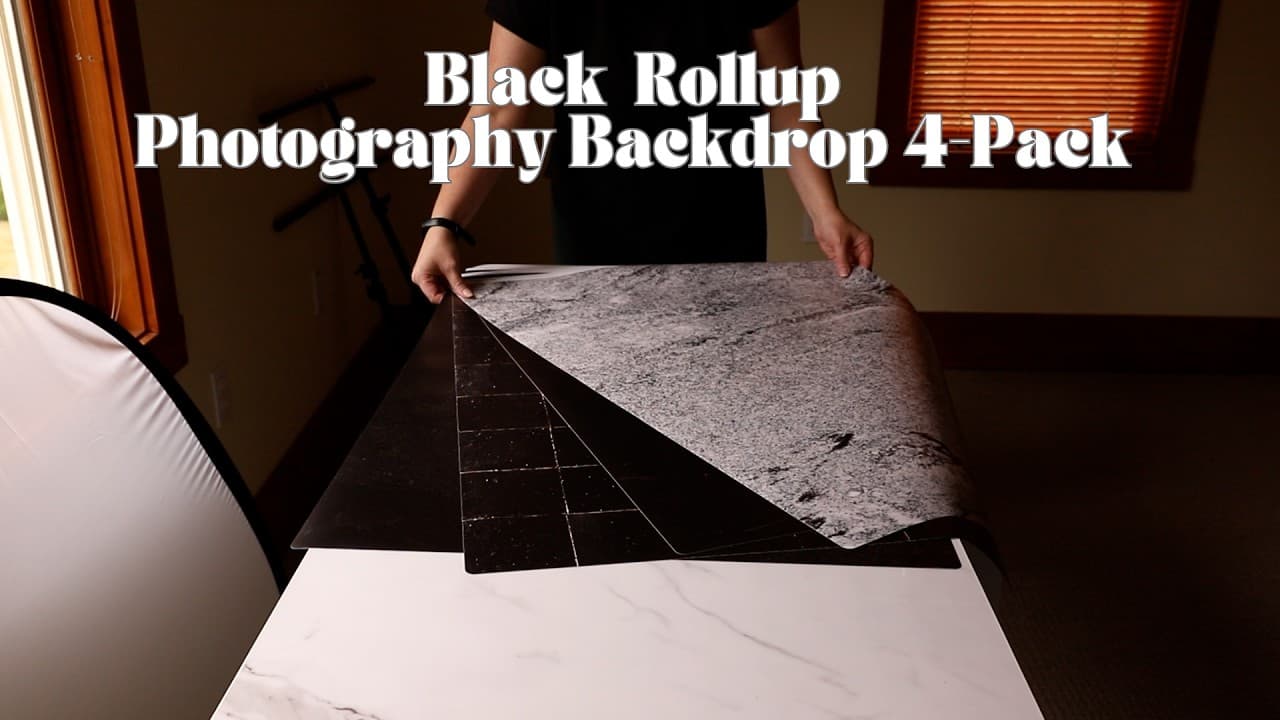 Black Photography Backdrop 4-Pack