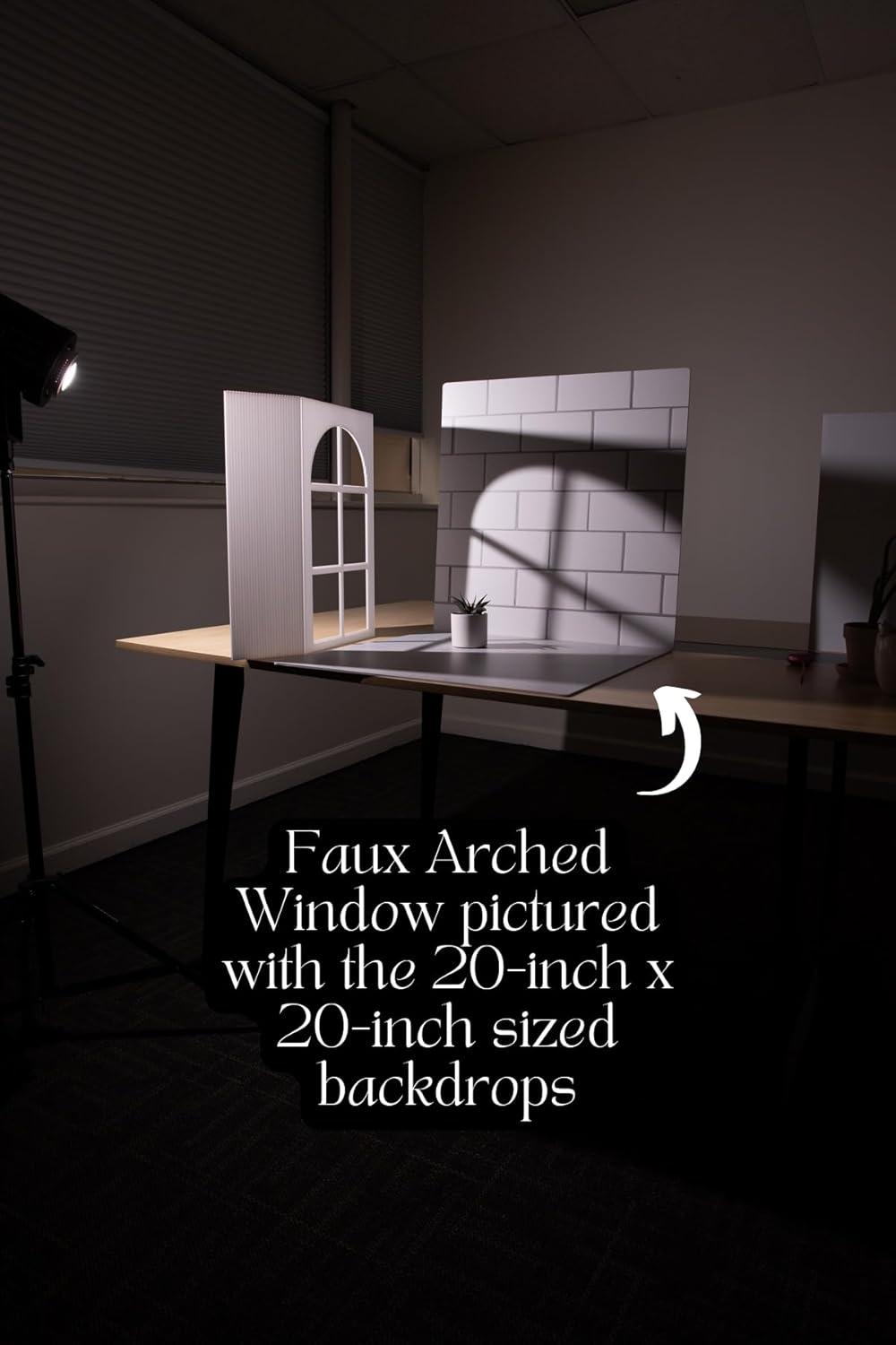 Three Pack Bessie Bakes Small Faux Window Frame Collection Self-Standing for Photography Lightweight