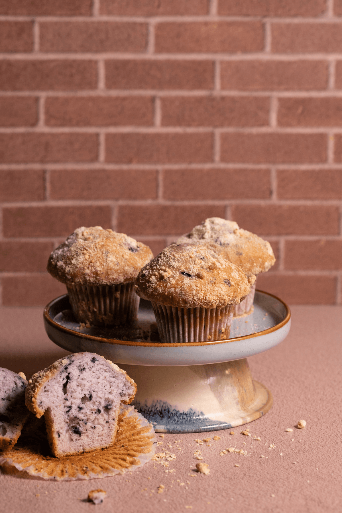 The Espresso Brick Photography Backdrop from Bessie Bakes Backdrops features a rich, warm-toned brick pattern that adds depth and a rustic feel to your food and product photography. Its textured surface offers a versatile aesthetic, perfect for vintage-inspired compositions or modern settings with a touch of natural charm.

The Super-Thin & Pliable material is flexible yet lays flat, providing versatility for seamless surfaces or clipped to a board for upright photography.