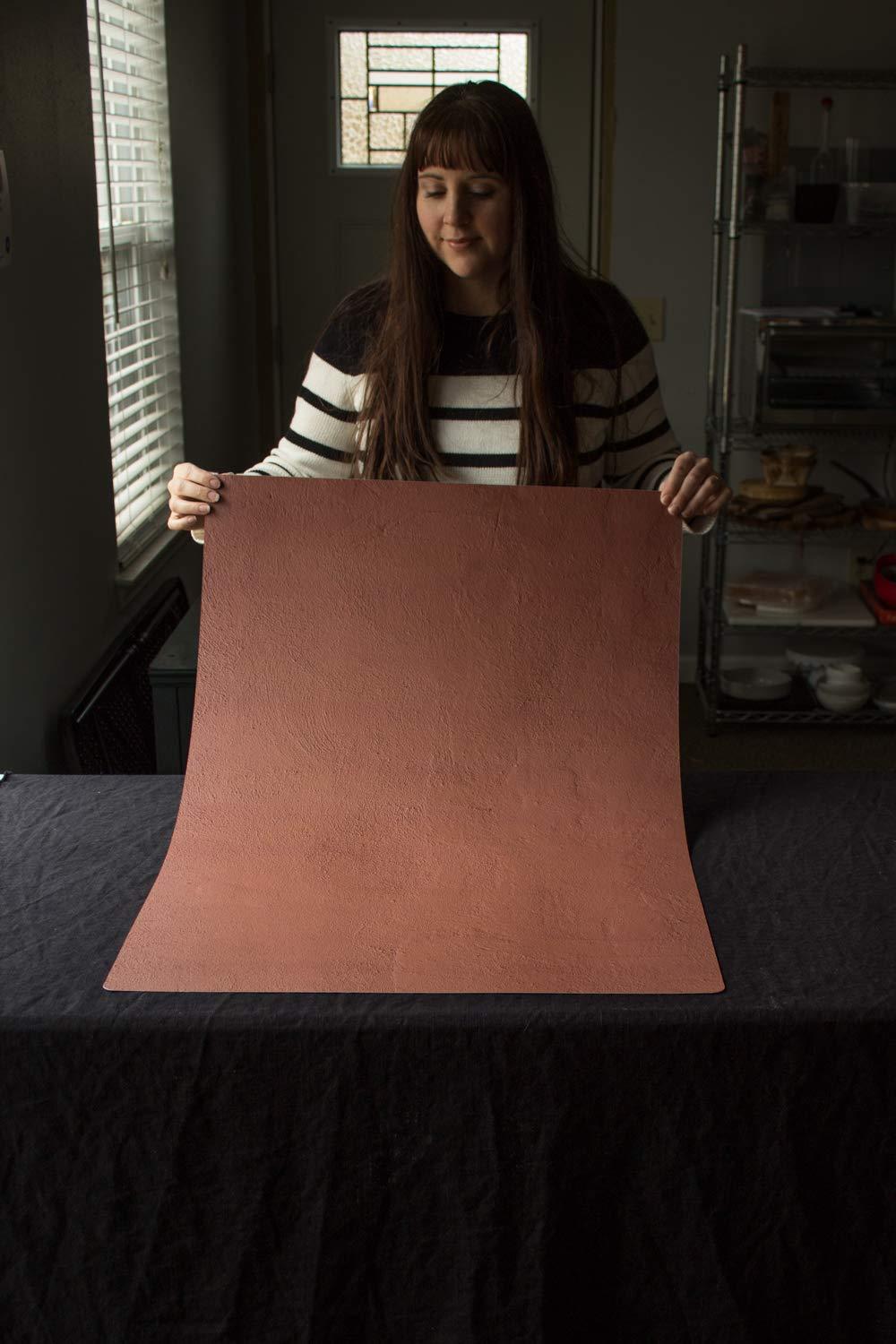 Bessie Bakes Terra Cotta Replicated Photography Backdrop 2 Feet Wide x 3 Feet Long