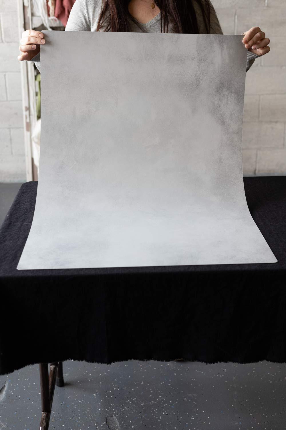 Bessie Bakes Super-Thin & Pliable Cloudy Gray Replicated Photography Backdrop 2 Feet Wide x 3 Feet Long