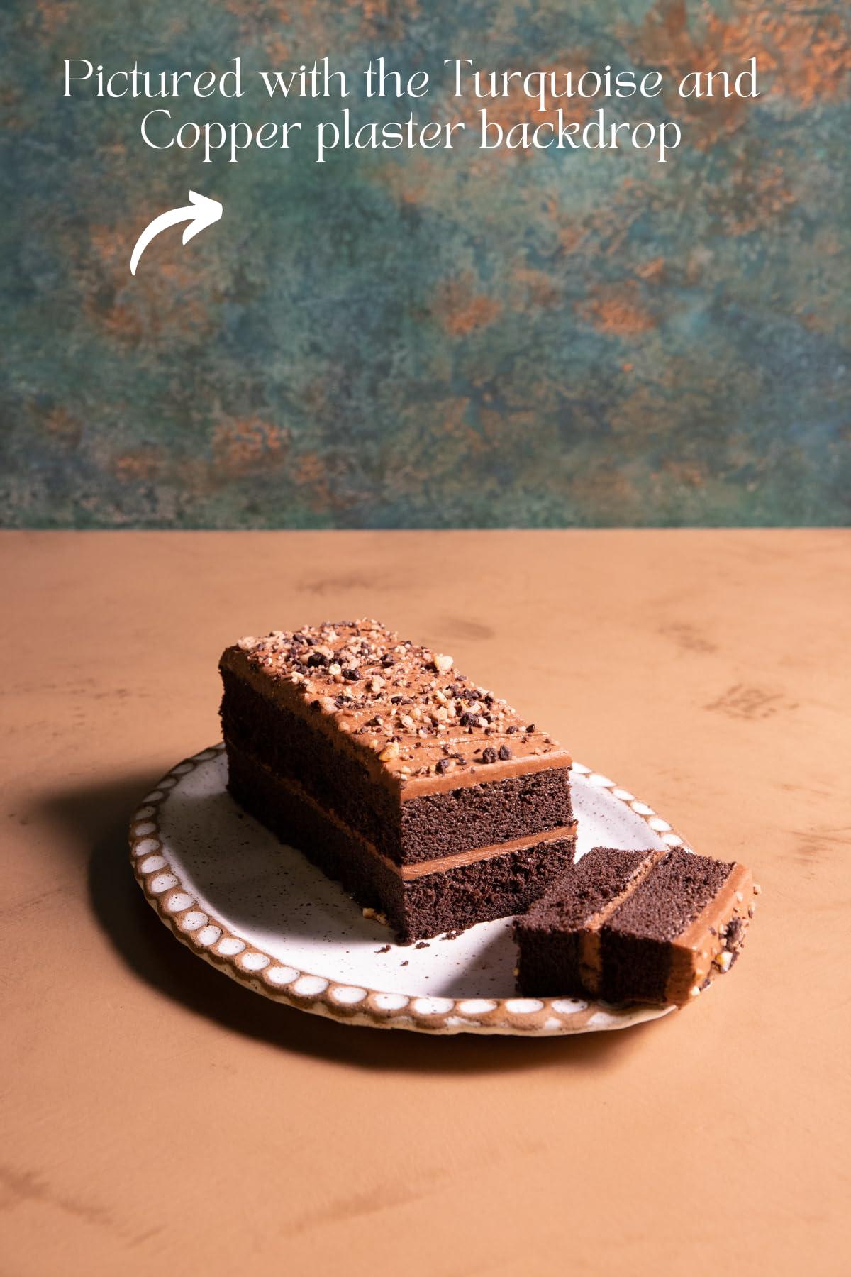 Bessie Bakes Toffee Plaster Replicated Photography Backdrop 2 Feet Wide x 3 Feet Long 3 mm Thick