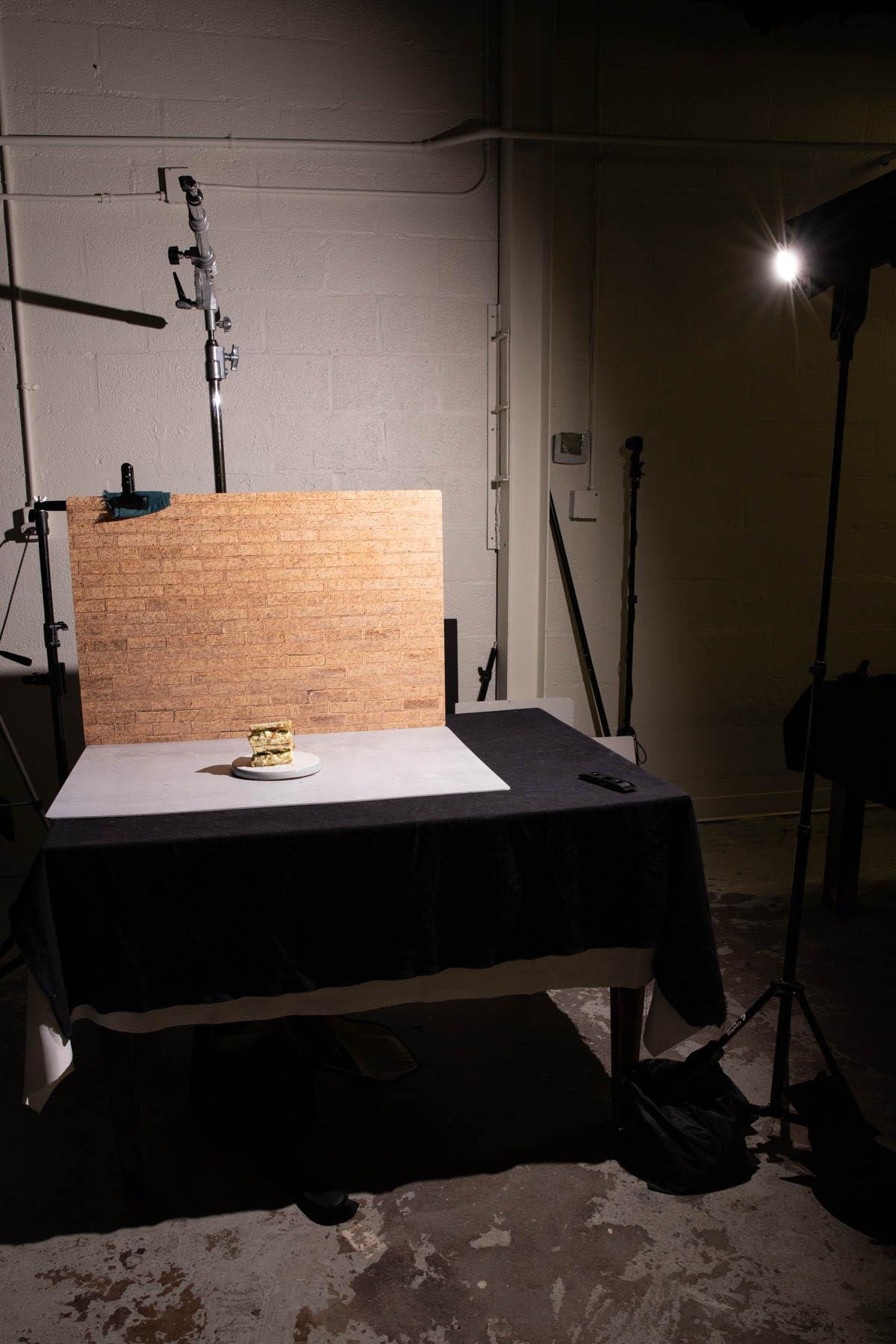 Bessie Bakes Super-Thin Mustard Yellow Brick Replicated Photography Backdrop 2 Feet Wide x 3 Feet Long