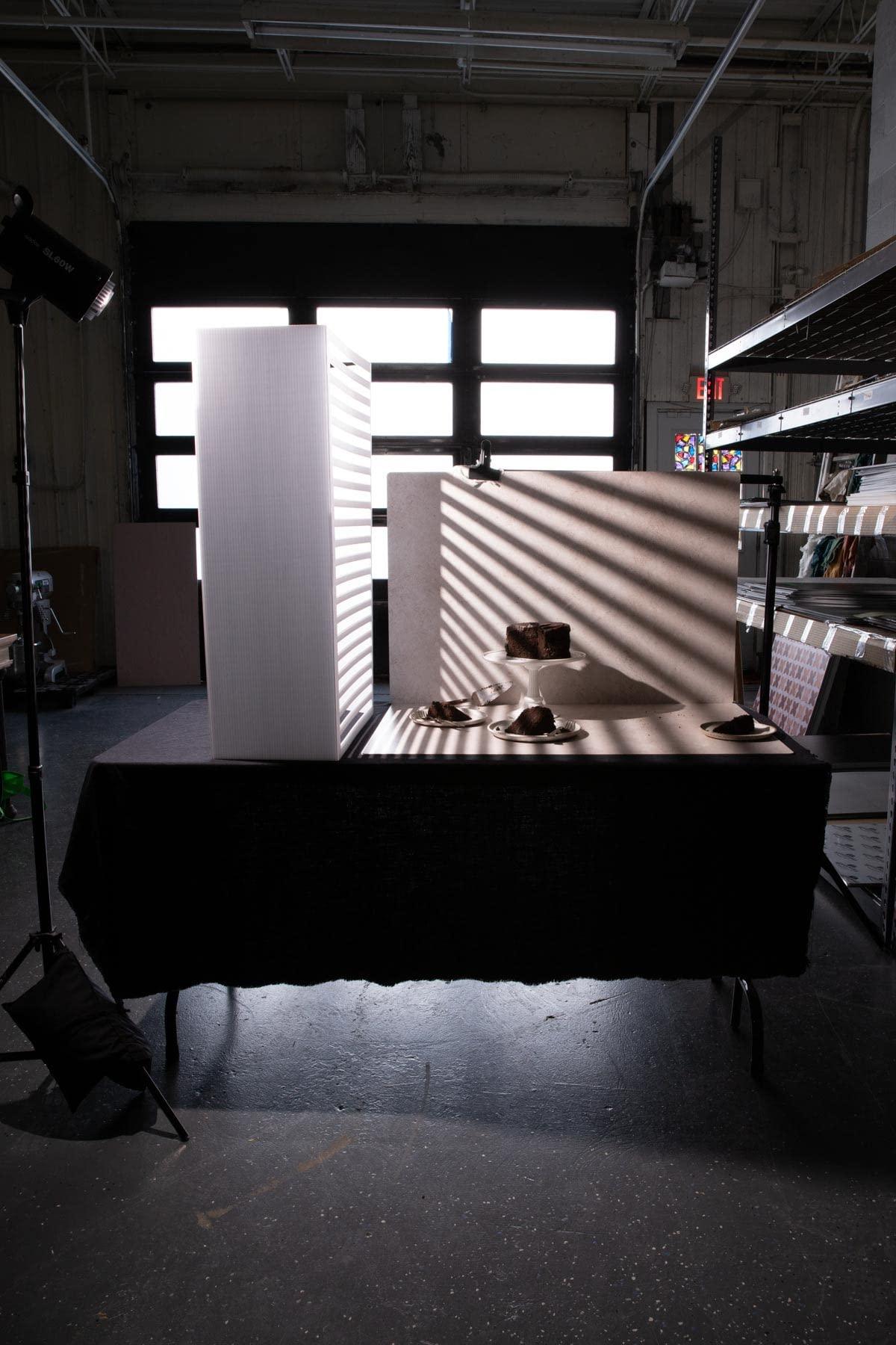 Bessie Bakes Large Window Blinds Self-Standing Frame for Photography