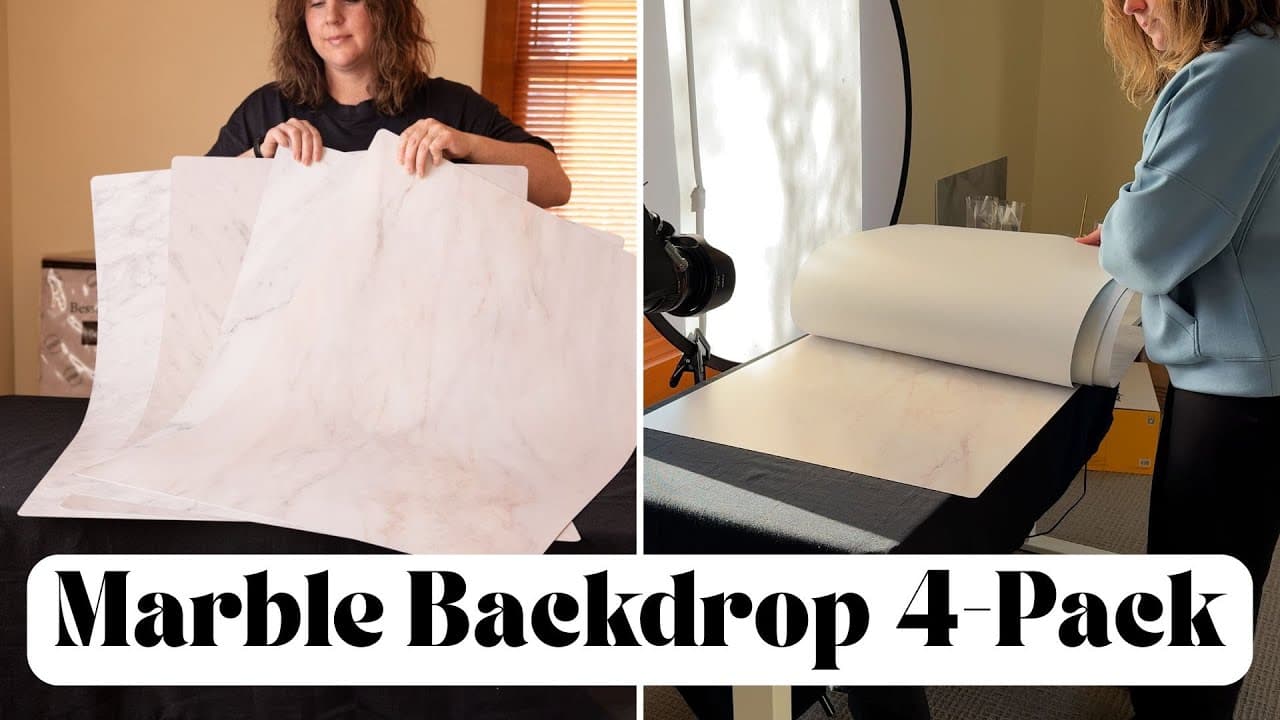 Marble Photography Backdrop 4-Pack