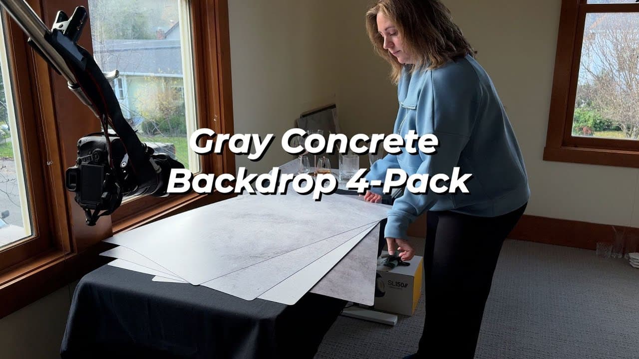 Gray Concrete Photography Backdrop 4-Pack